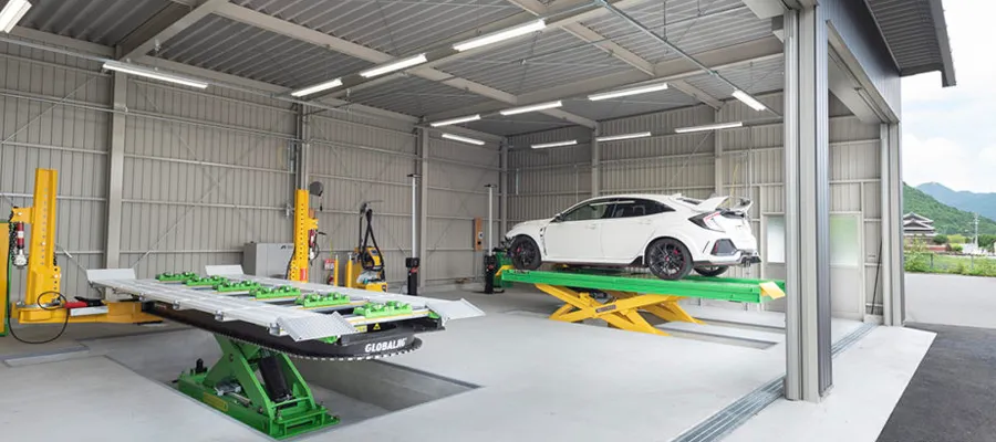 作業効率を高める、本格スチール工場